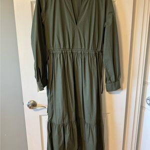 Rails Olive Green Midi Dress